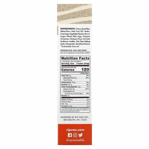 Rip Van Wafels Snickerdoodle 4 Pack - 1.16 oz (33 g) Each Perspective: back