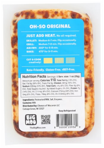 The Big Moo® Oh So Original Baked Cheese Perspective: back