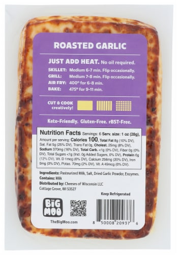 The Big Moo® Garlic Baked Cheese Perspective: back