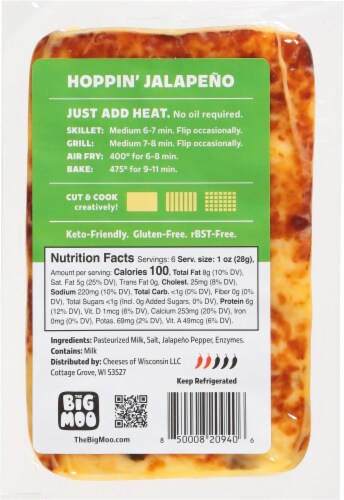 The Big Moo® Jalapeno Baked Cheese Perspective: back