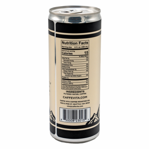 Caffe Vita Smooth Brew Classic Cold Brew Coffee Perspective: back