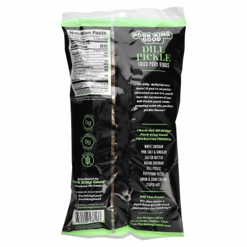 Pork King Good® Dill Pickle Pork Rinds Perspective: back