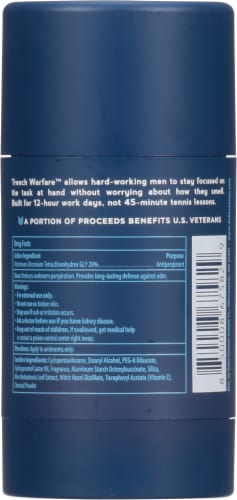 Duke Cannon Supply Co.® Trench Warfare™ Fresh Water & Neroli Stick Antiperspirant + Deodorant Perspective: back