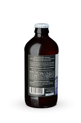 Happy Mountain Kombucha Lavender White Beverage Perspective: back