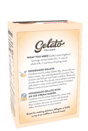 Junket® Dark Chocolate Gelato Mix Perspective: back