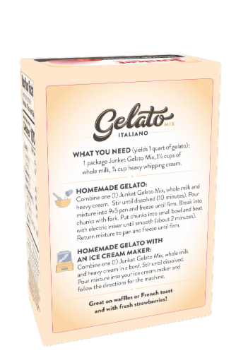 Junket® Strawberry Cheesecake Gelato Mix Perspective: back