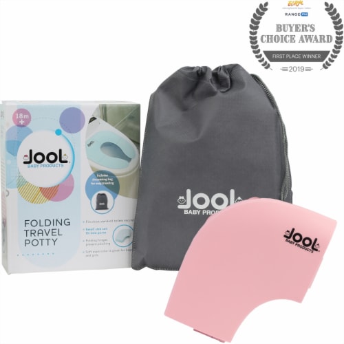 Jool Baby Folding Travel Potty - Pink Perspective: back