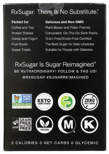 RxSugar® Sugar Sticks Perspective: back