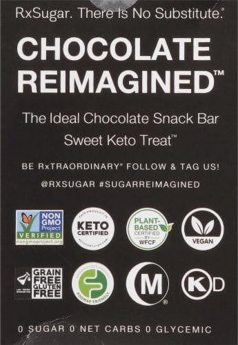RxSugar® Chocolate Swealthy Snax Perspective: back