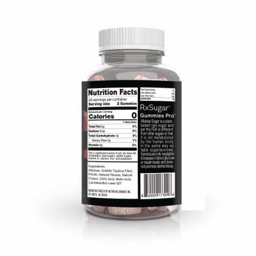 RxSugar® Blood Sugar Control & Gut Health Gummies Pro Perspective: back