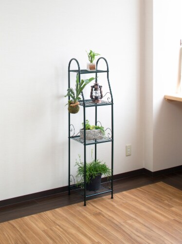 Plant stand 4 shelf Slimline Perspective: back