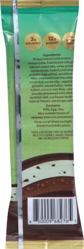 Nick's Mint Choklad Swedish-Style Protein Bar Perspective: back