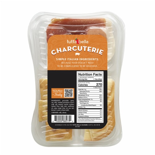 Tutta Bella™ Prosciutto with Smoked Provolone and Crostini Crackers Perspective: back