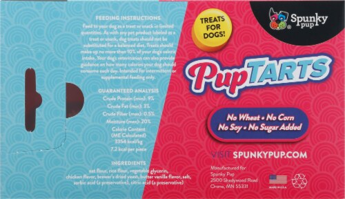 Spunky Pup PupTarts Chicken Flavor Dog Treats Perspective: back