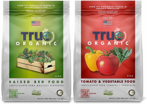 True Organic™ Raised Bed Plant Food Perspective: back