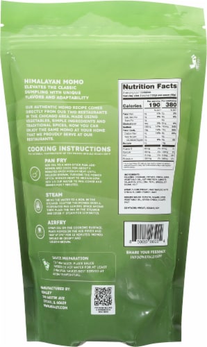 Himalayan™ Momo Vegetarian Nepalese Dumpling Perspective: back