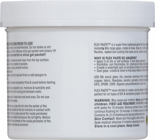 Flex Paste 1 Lb. Rubber Sealant, White PFSWHTR16 Perspective: back