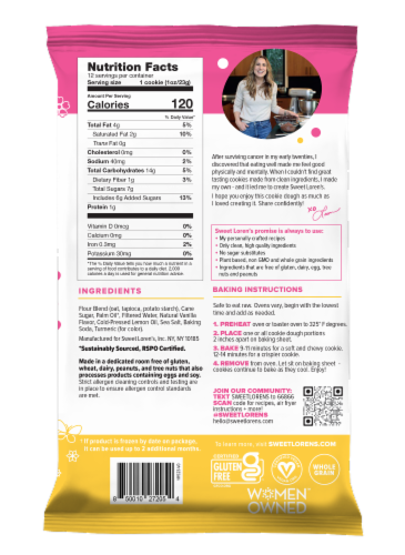 Sweet Loren's® Lemon Cookie Dough Perspective: back