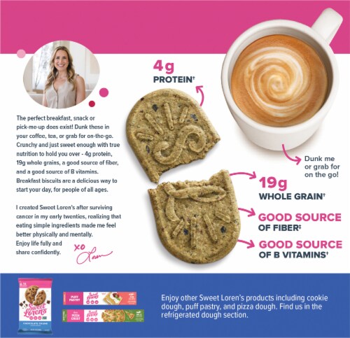 Sweet Loren's® Blueberry Breakfast Biscuits Perspective: back