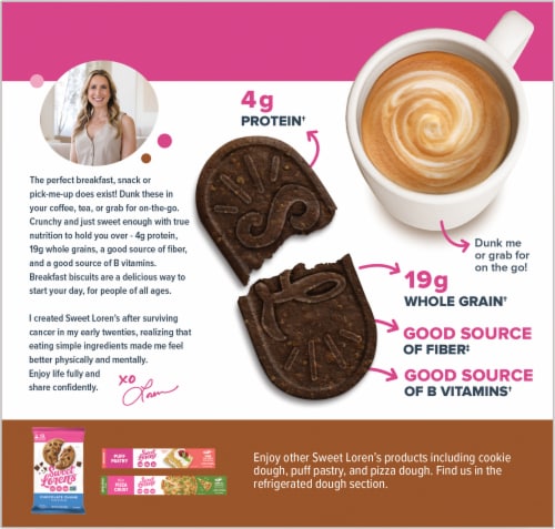 Sweet Loren's® Chocolate Breakfast Biscuits Perspective: back