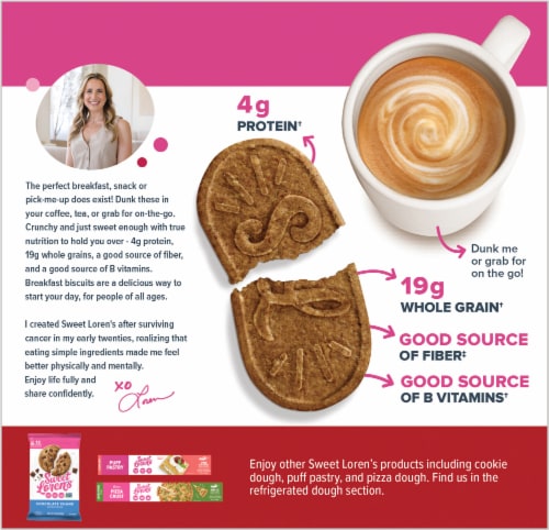 Sweet Loren's® Cinnamon Sugar Breakfast Biscuits Perspective: back