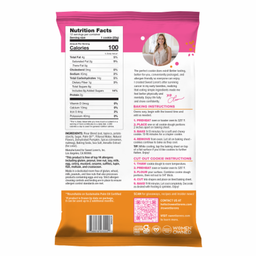 Sweet Loren's® Pumpkin Spice Cookie Dough Perspective: back