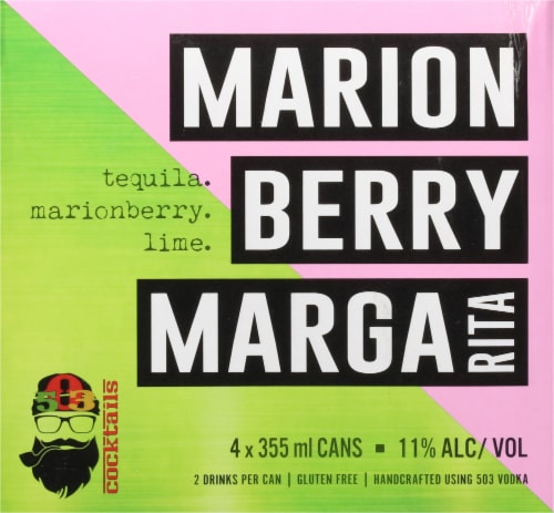 503 Distilling Marion Berry Margarita Canned Cocktail Perspective: back