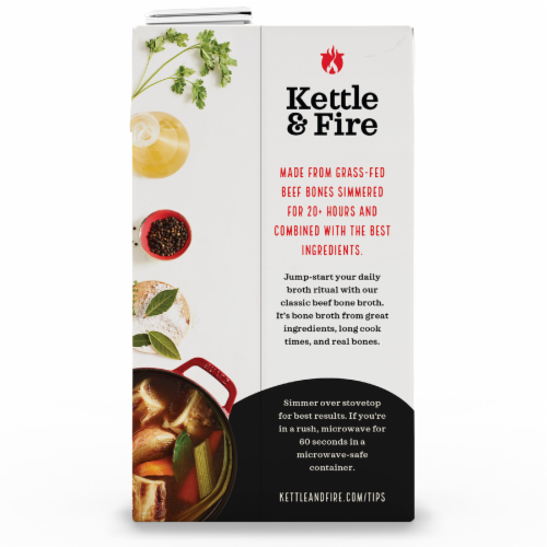 Kettle & Fire Classic Beef Bone Broth Perspective: back