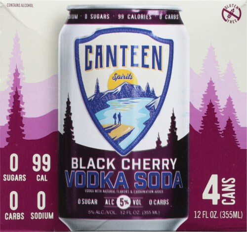 Canteen Spirits Black Cherry Vodka Soda Perspective: back