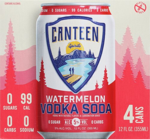 Canteen Spirits Watermelon Vodka Soda Perspective: back