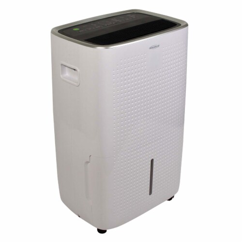 SoleusAir 4,500 Sq Ft 50 Pint DOE Dehumidifier with Pump & Mirage Display, White Perspective: back
