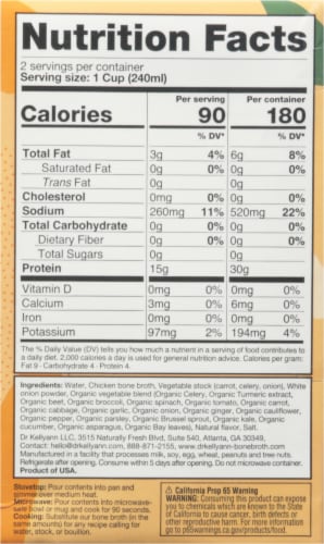 Dr. Kellyann Classic Chicken Bone Broth Perspective: back