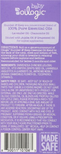 Oilogic® Baby Slumber & Sleep Roll-On Essential Oil Perspective: back