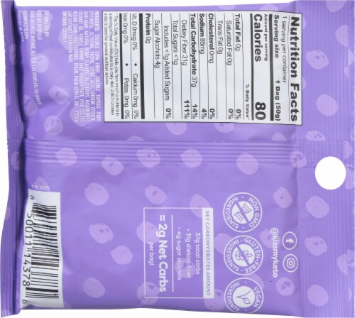 Kiss My Keto Berry Fish Friends Gummy Candy Perspective: back