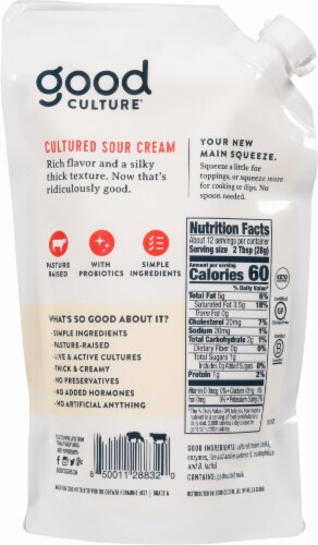 Good Culture® Pasture Raised Cultured Sour Cream Perspective: back