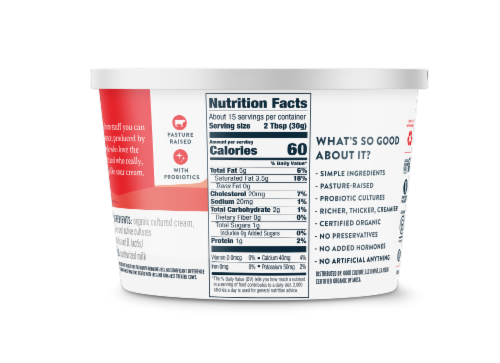 Good Culture® Organic Sour Cream Perspective: back