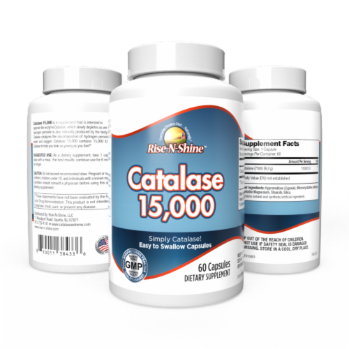 Rise-N-Shine Catalase 15,000 - 60 Day Supply Perspective: back