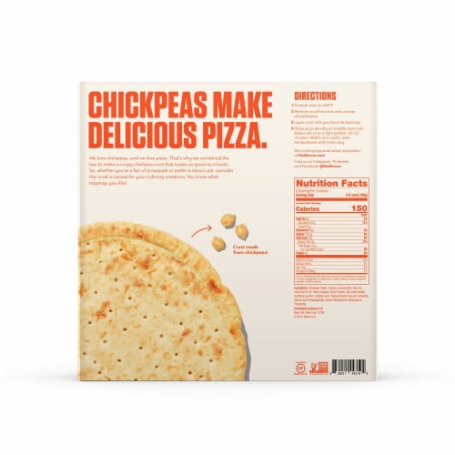 Banza™ Gluten Free Frozen Pizza Crusts Perspective: back