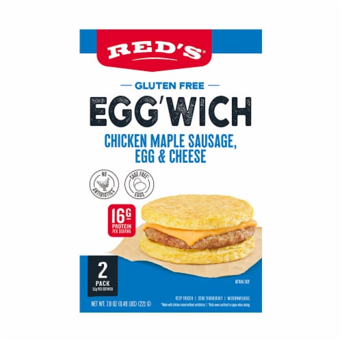 Red’s Egg’Wich Chicken Maple Sausage Frozen Breakfast Sandwich