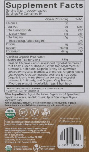 Om® Mighty Organic Mushroom Broth Powder Perspective: back