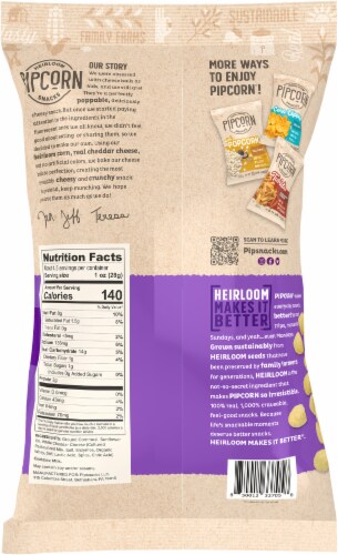 Pipcorn® White Cheddar Cheese Balls Chips Perspective: back