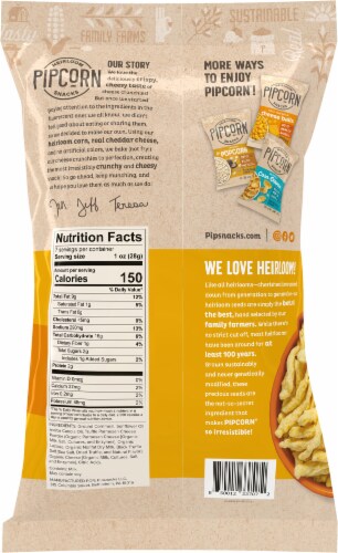 Pipcorn Parmesan Truffle Heirloom Crunchies Snack Perspective: back