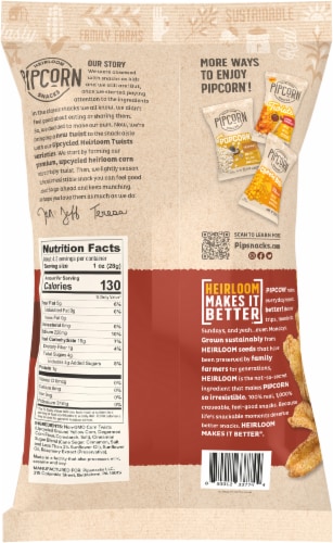 Pipcorn® Heirloom Cinnamon Sugar Twists Upcycled Snacks Perspective: back