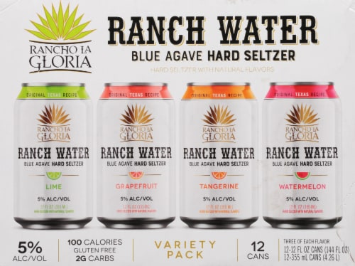 Texas Ranch Water Variety Hard Seltzer Variety Pack Perspective: back