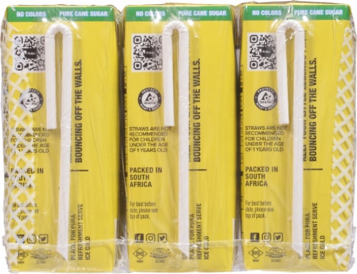 Pura Kids Lemonade Beverage Juice Boxes Perspective: back