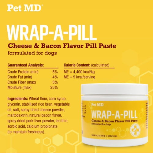 Pet MD Wrap-A-Pill Pill Paste for Dogs 4.2 oz Perspective: back