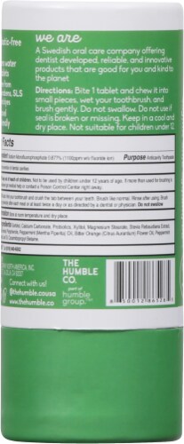 The Humble Co.® Mint Toothpaste Tablets Perspective: back