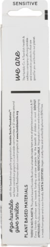 Humble Co Plant-Based Sensitive Toothbrush - White/Black Perspective: back