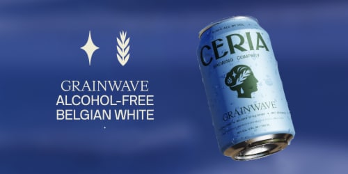 Ceria Grainwave® Alcohol-Free Belgian Style White Ale Perspective: back
