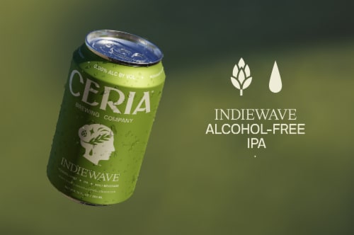 Ceria Indiewave® Alcohol-Free IPA Perspective: back